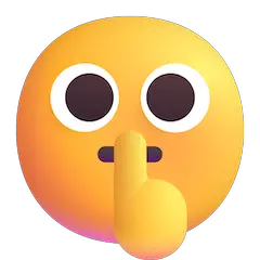 „Leise sein“-Gesicht Emoji Windows