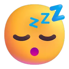 😴 Faccina che dorme Emoji su Windows