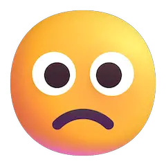 Faccina leggermente imbronciata Emoji Windows