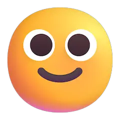 Cara ligeramente sonriente Emoji Windows
