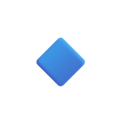 Losango azul pequeno Emoji Windows