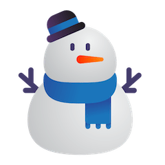 ⛄ Boneco de neve Emoji nos Windows