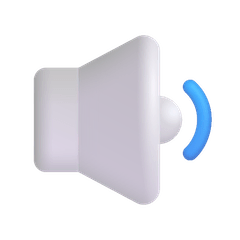 Lautsprecher mit mittleren Schallwellen Emoji Windows