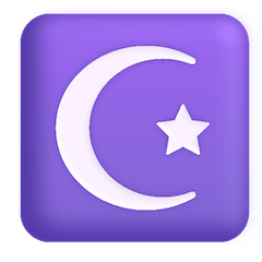 Star And Crescent Emoji on Windows