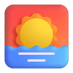 Sunrise Emoji on Windows