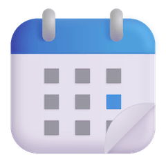 📆 Tear-Off Calendar Emoji on Windows
