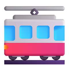🚋 Tram Car Emoji on Windows