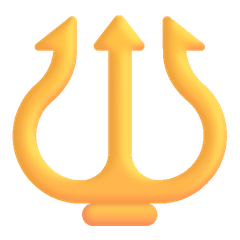 Emblema de tridente Emoji Windows