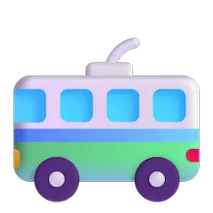 Trolleybus Emoji on Windows