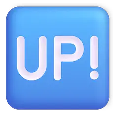 Simbolo con parola “Su” in lingua inglese Emoji Windows