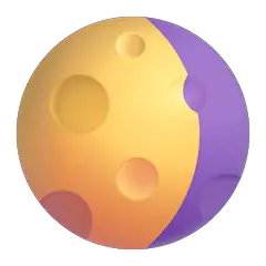 🌖 Waning Gibbous Moon Emoji on Windows