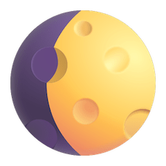 🌔 Lua Gibbosa Encerada Emoji nos Windows