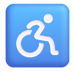 Símbolo de cadeira de rodas Emoji Windows