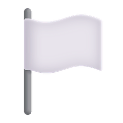 Bandera blanca Emoji Windows