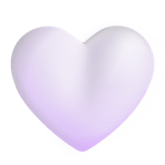 Corazón blanco Emoji Windows