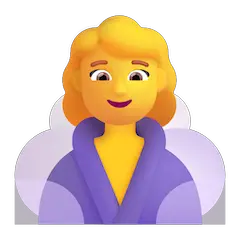 Mujer en una sauna Emoji Windows