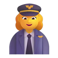 👩‍✈️ Pilot Wanita Emoji Di Windows