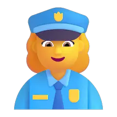 Woman Police Officer Emoji on Windows