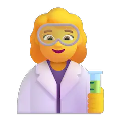 👩‍🔬 Cientista (mulher) Emoji nos Windows