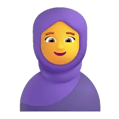 Mujer con pañuelo en la cabeza Emoji Windows