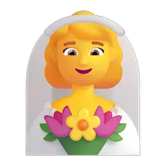👰‍♀️ Mujer con velo Emoji en Windows