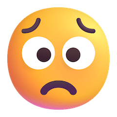 😟 Besorgtes Gesicht Emoji auf Windows