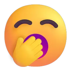 Gähnendes Gesicht Emoji Windows