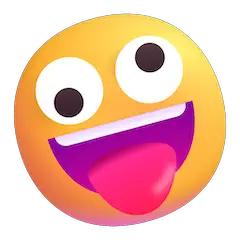 Faccina con espressione buffa Emoji Windows