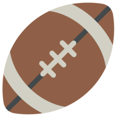 Мяч для игры в американский футбол Эмодзи в браузере Mozilla