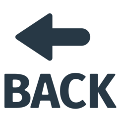 Freccia nera rivolta verso sinistra con testo BACK Emoji Mozilla