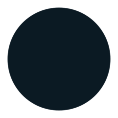 ⚫ Círculo negro Emoji en Mozilla