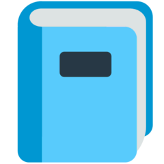 📘 Livro escolar azul Emoji nos Mozilla