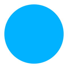 파란색 원 on Mozilla