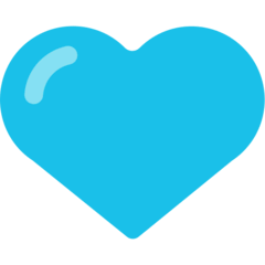 Blaues Herz Emoji Mozilla