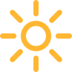 Símbolo de nivel de brillo alto Emoji Mozilla