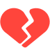 Разбитое сердце Эмодзи в браузере Mozilla