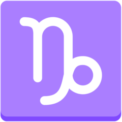 Capricorn Emoji in Mozilla Browser