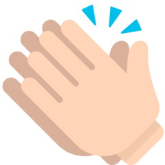 Mãos aplaudindo Emoji Mozilla