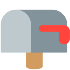 📪 Geschlossener Briefkasten mit Fahne unten Emoji auf Mozilla