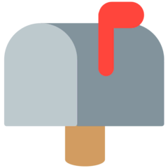 Geschlossener Briefkasten mit Fahne oben on Mozilla