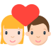 Влюбленная пара с сердцем on Mozilla