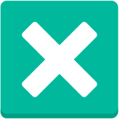 Piktogramm mit X on Mozilla