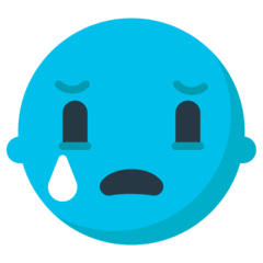 Плачущее лицо Эмодзи в браузере Mozilla