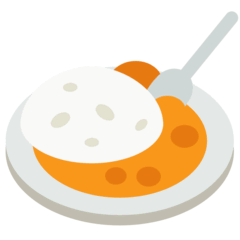 Caril e arroz Emoji Mozilla