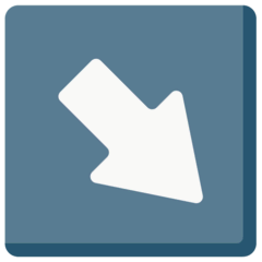 ↘️ Down-Right Arrow Emoji in Mozilla Browser