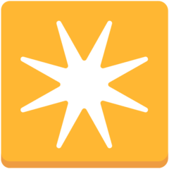 Estrella de ocho puntas Emoji Mozilla