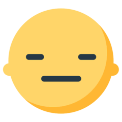 Cara inexpresiva Emoji Mozilla