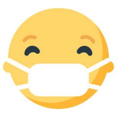 Visage avec un masque médical Émoji Mozilla
