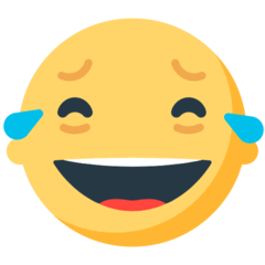 ख़ुशी के आँसू वाला चेहरा on Mozilla