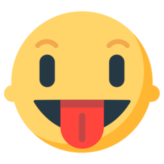 Cara com a língua de fora Emoji Mozilla